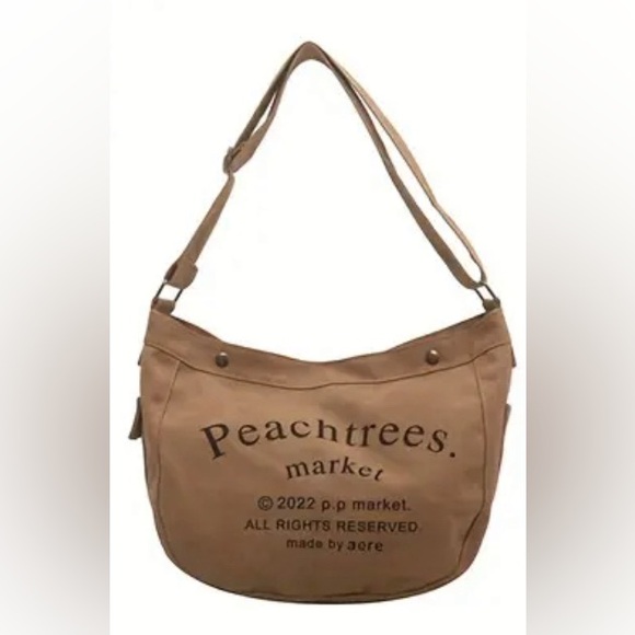 Handbags - NEW!  Versatile & Stylish Khaki Canvas Bag with zipper closing, lining.